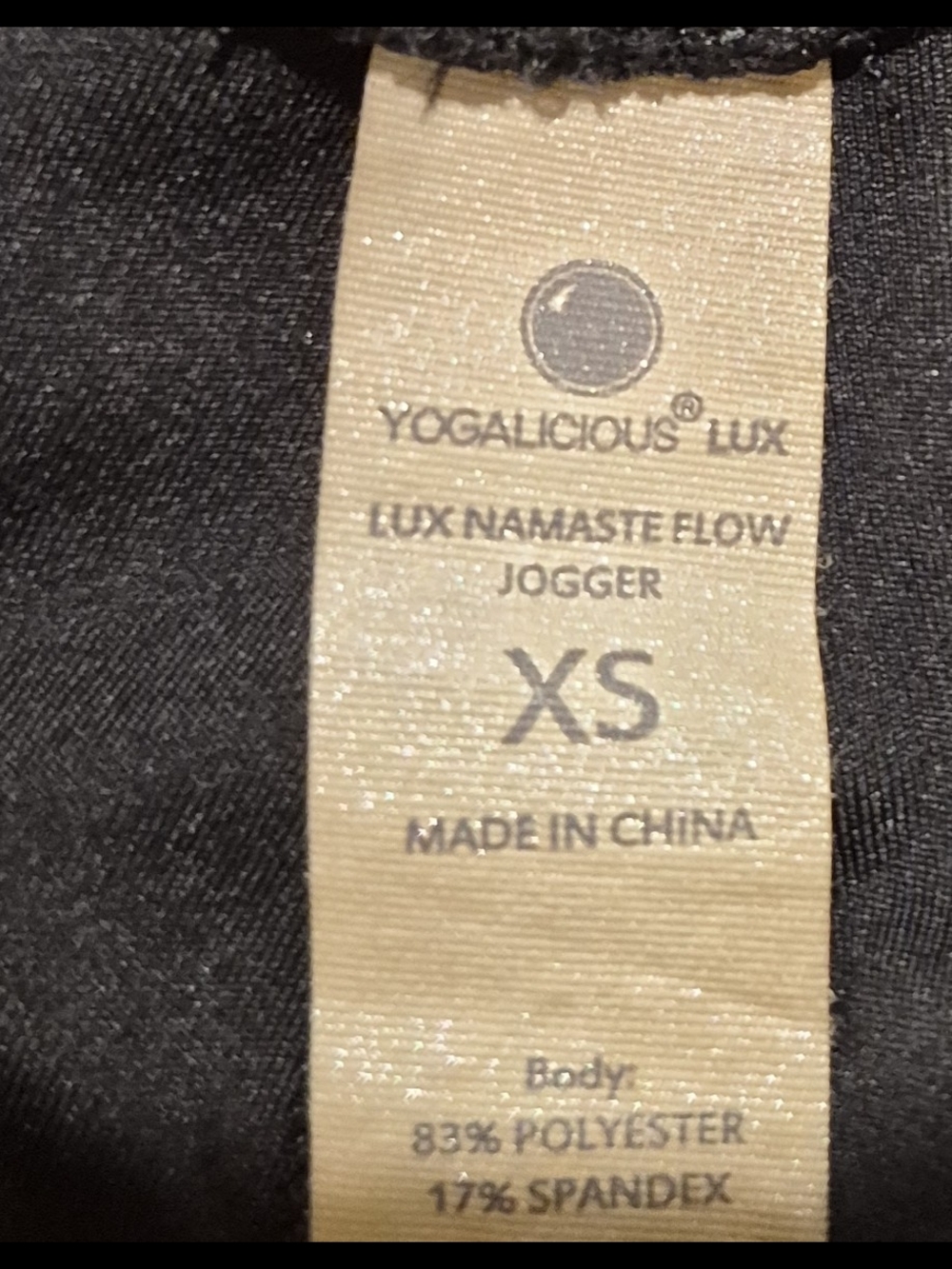 Yogalicious Black Lux Namaste Jogger - Picture 3 of 4